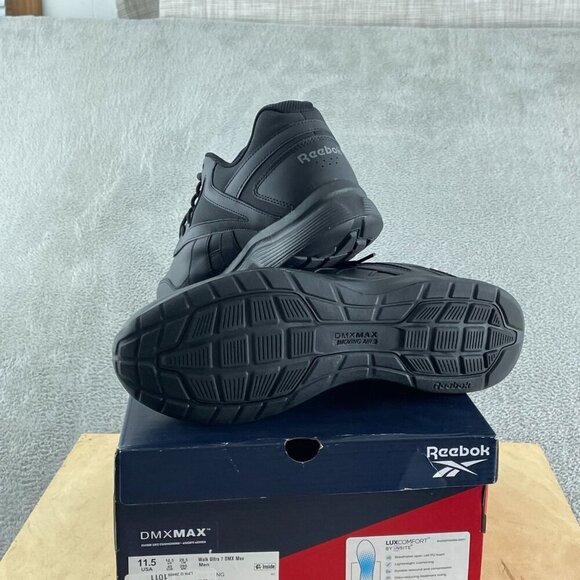 Reebok Mens DMX Max Black Walking Shoes Size 11.5 USA Lightweight Sole NWB S049 - Picture 5 of 9